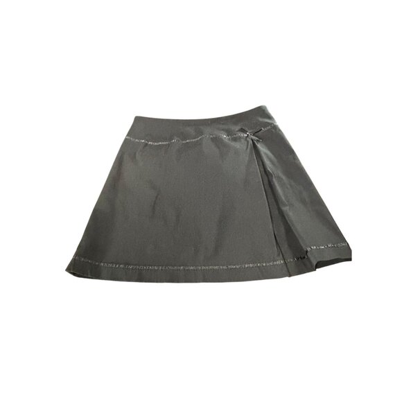 INC Stretch Black Mini Skirt With Subtle Stitch Detail - Picture 1 of 6